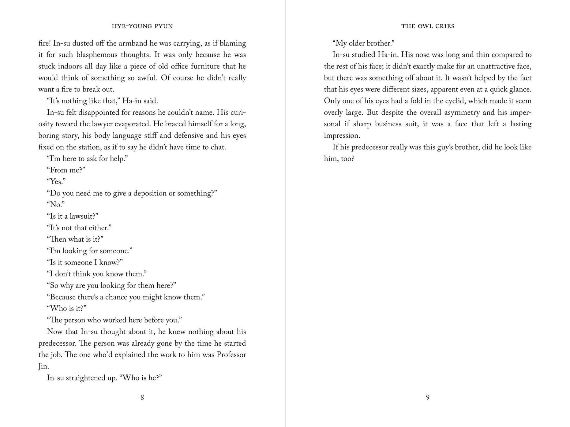 The Owl Cries: A Novel