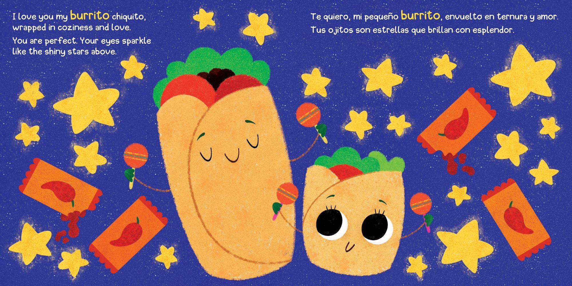I Love You My Little Taquito: Te quiero mi peque o taquito