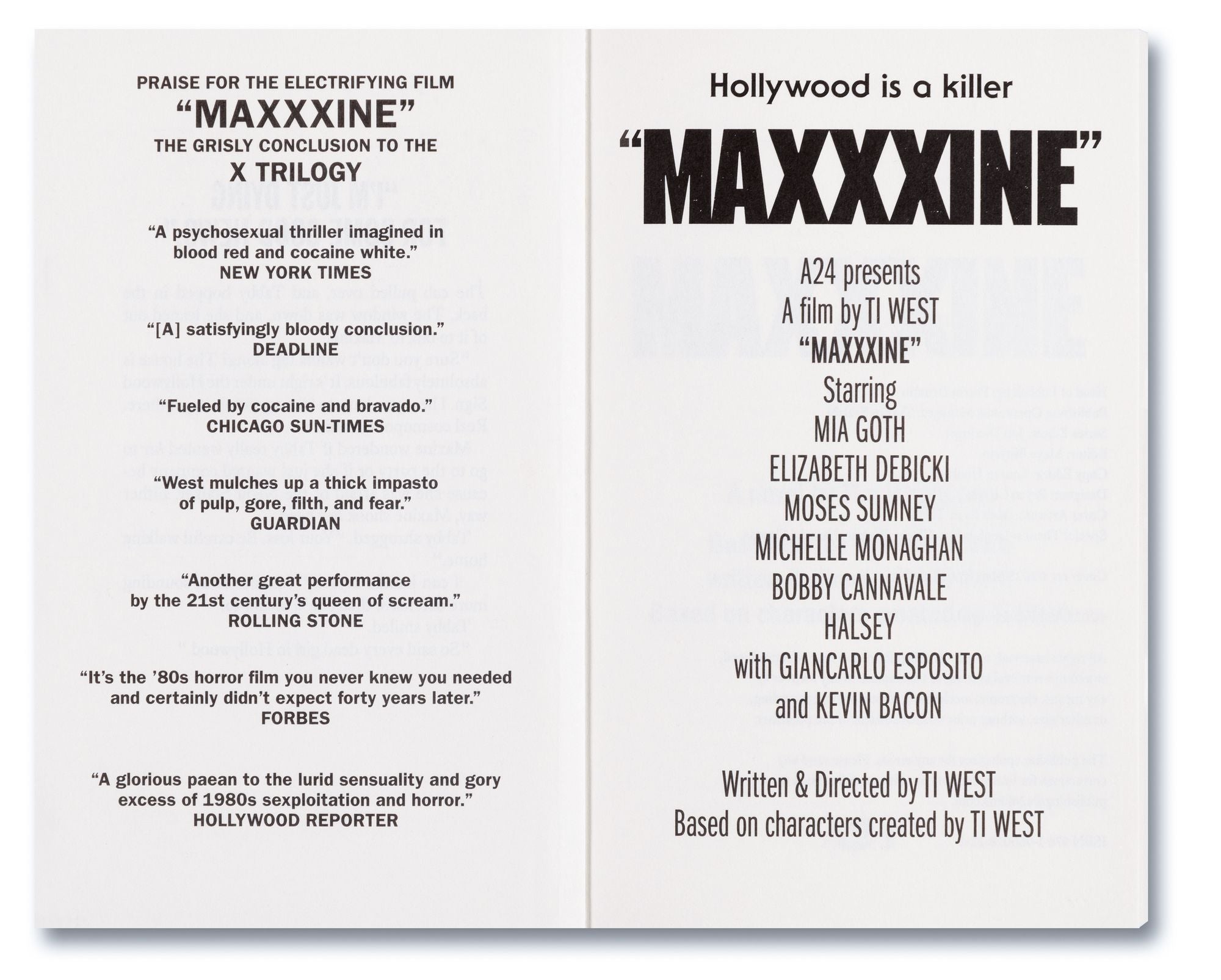 MaXXXine: The Novel