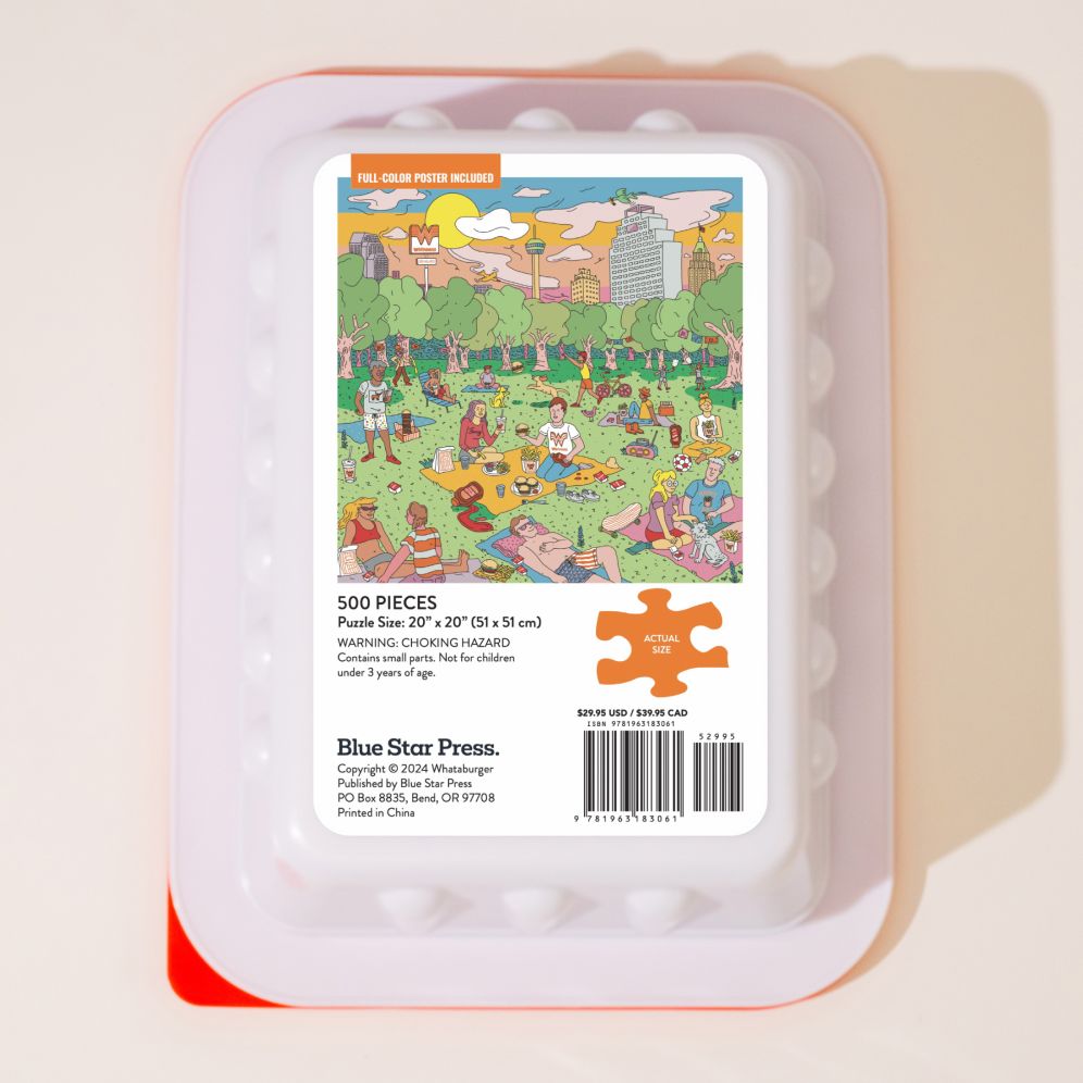 Whataburger Fancy Ketchup Puzzle: 500-Piece Puzzle in a Large Collectible Whataburger Dipping Sauce Container