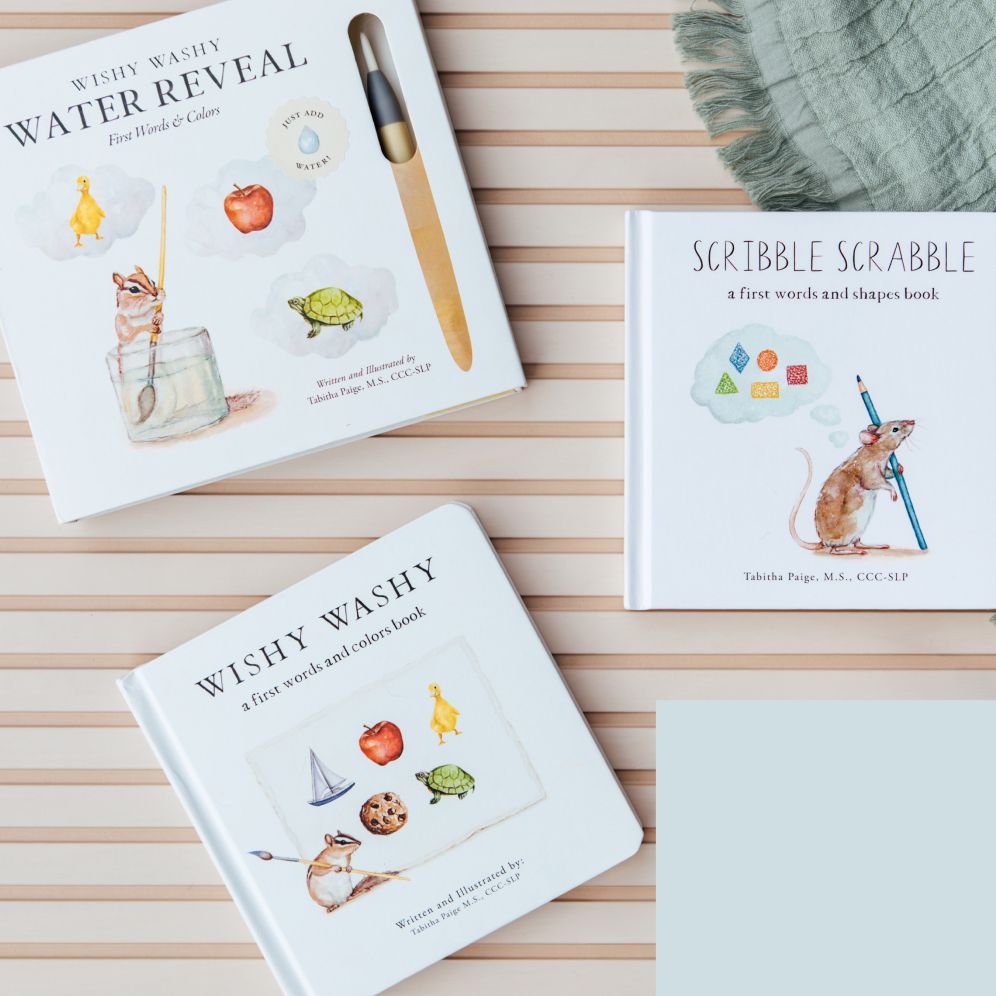 Scribble Scrabble: A Board Book of First Words and Shapes for Growing Minds (A Wishy Washy Sequel)