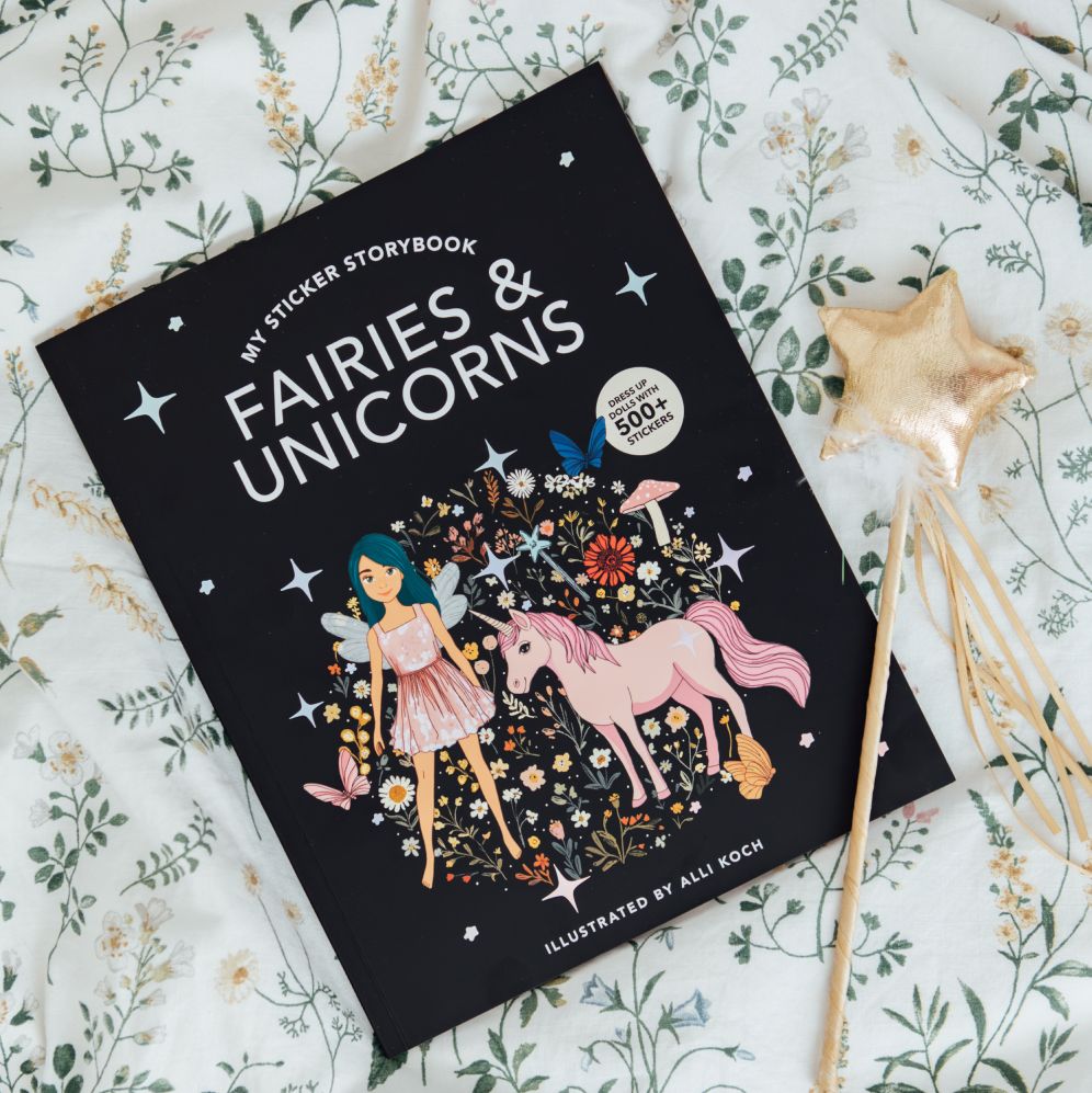 My Fancy Sticker Storybook: Fairies and Unicorns: 500+ Reusable Dress-up Sticker Book for Kids