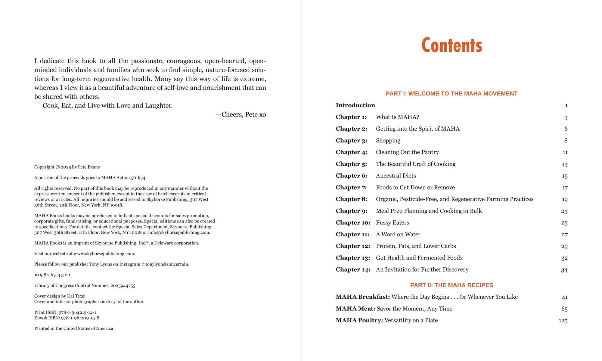 The MAHA Cookbook: Taking Charge of Your Health with Vibrant, Whole Foods
