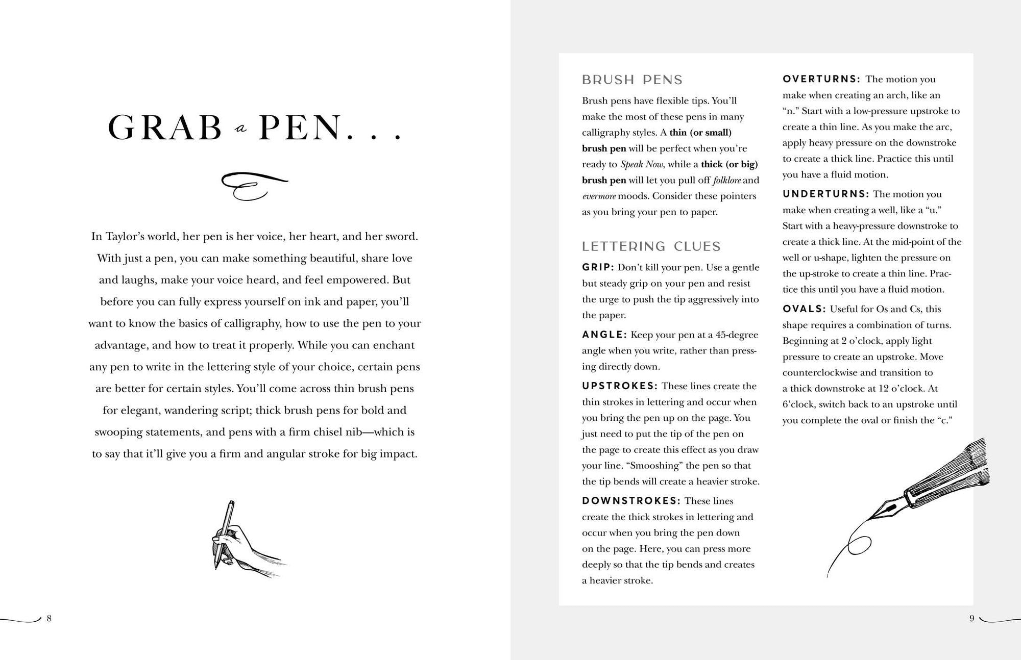Calligraphy for Swifties: Hand-Lettering Practice with Taylor Swift's Favorite Words