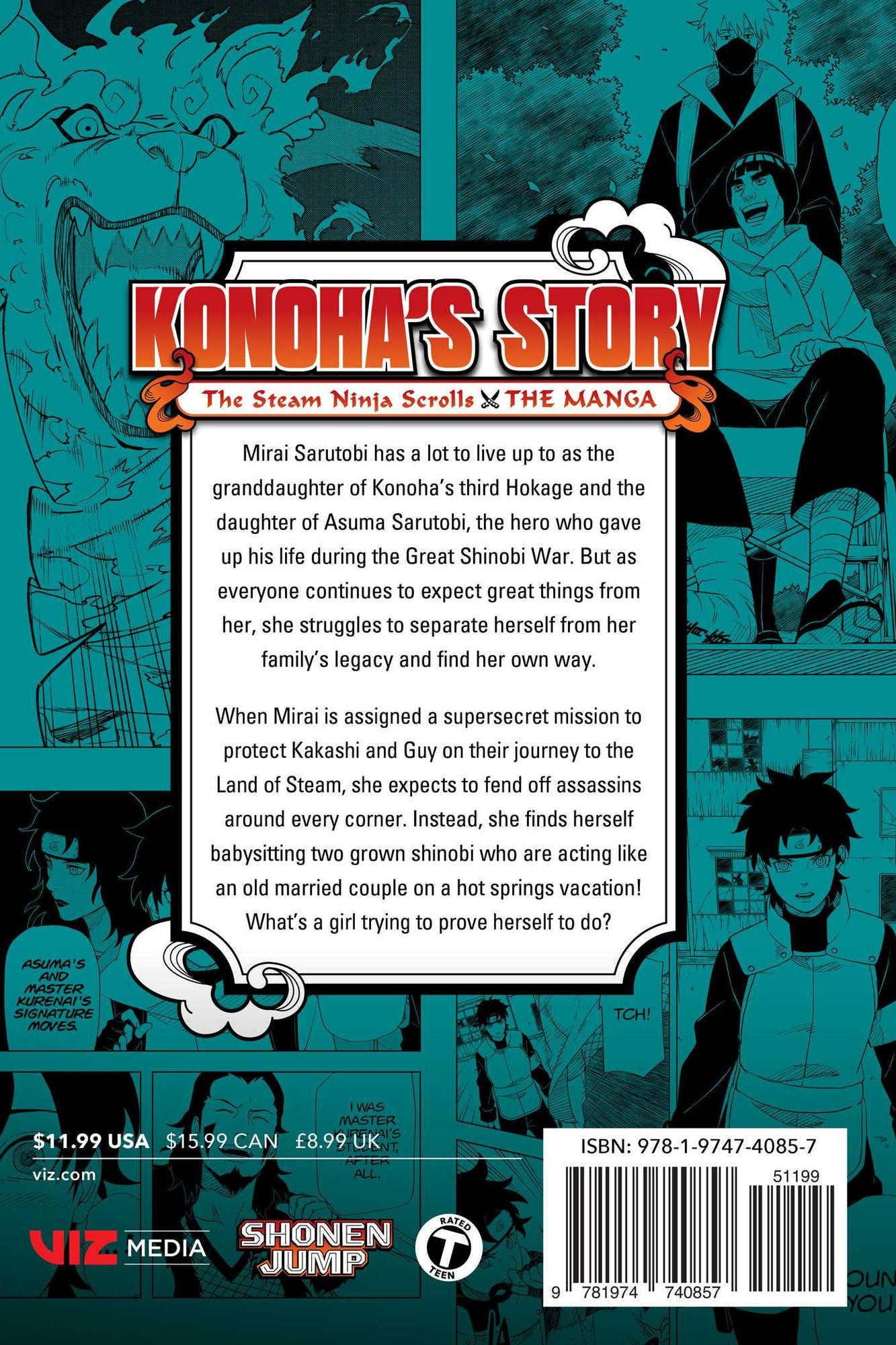 Naruto: Konoha's Story-The Steam Ninja Scrolls: The Manga, Vol. 1