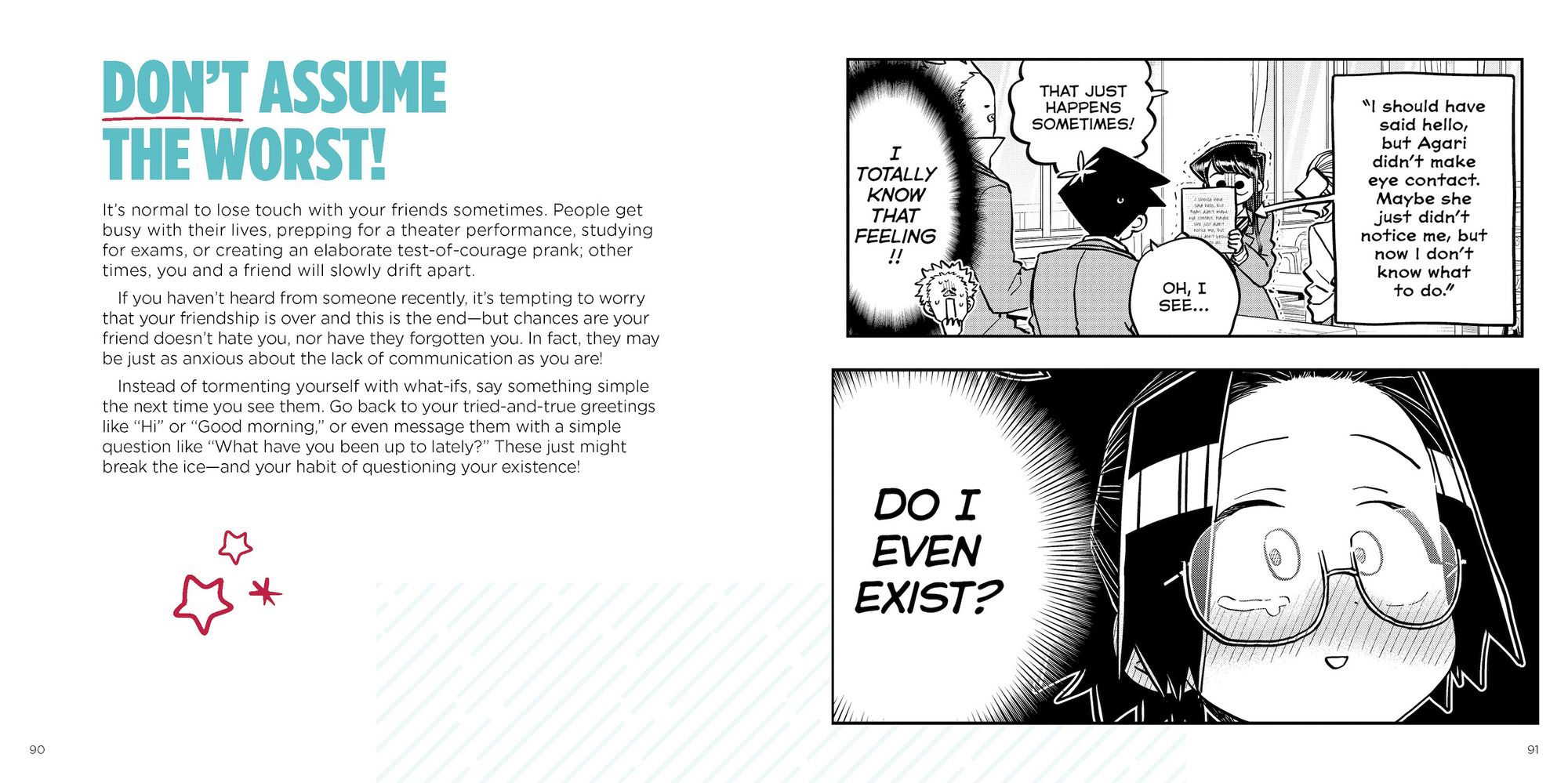 Komi Can't Communicate: Making Friends and Not Scaring People