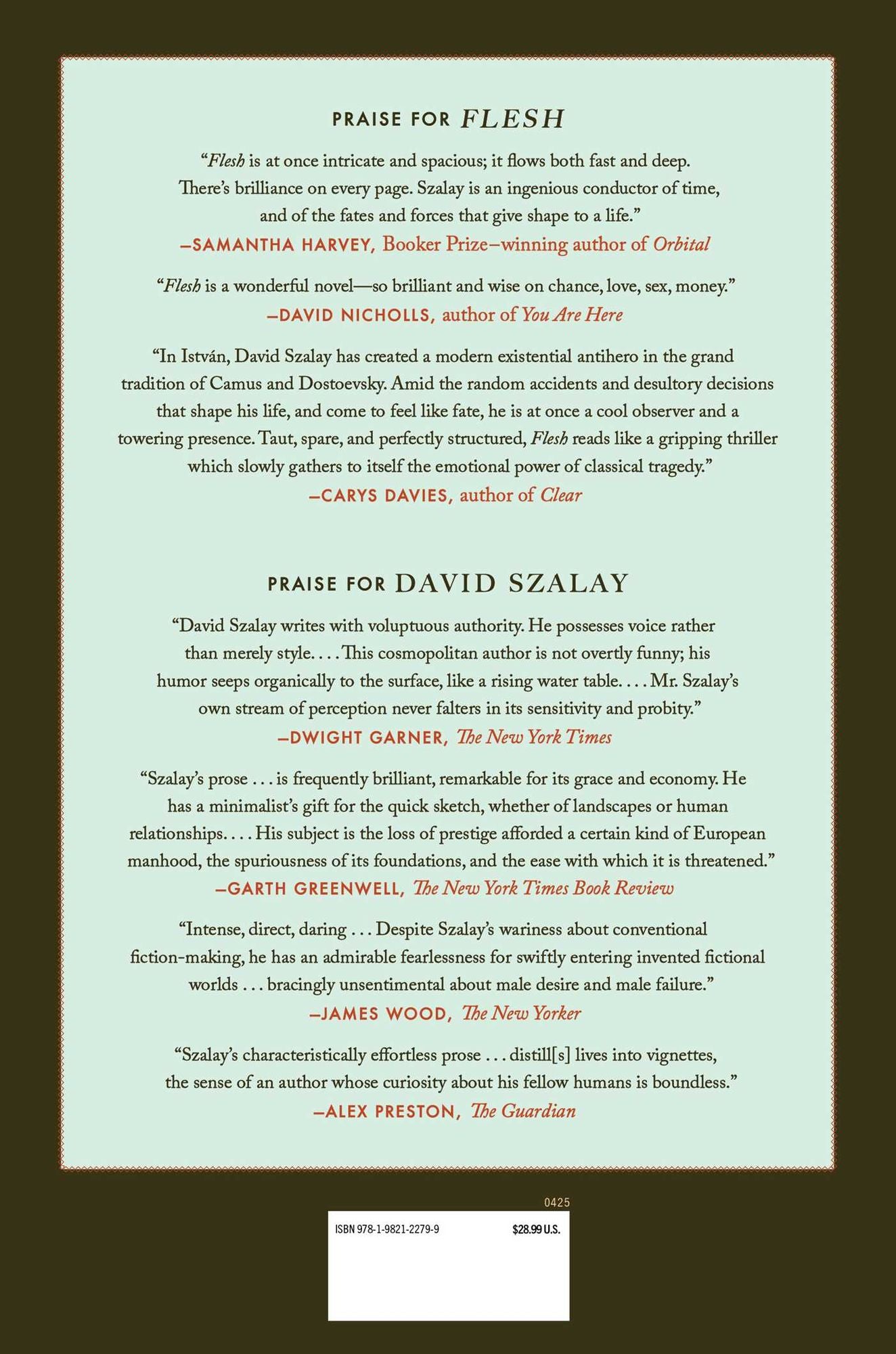 Flesh (Booker Prize Winner)