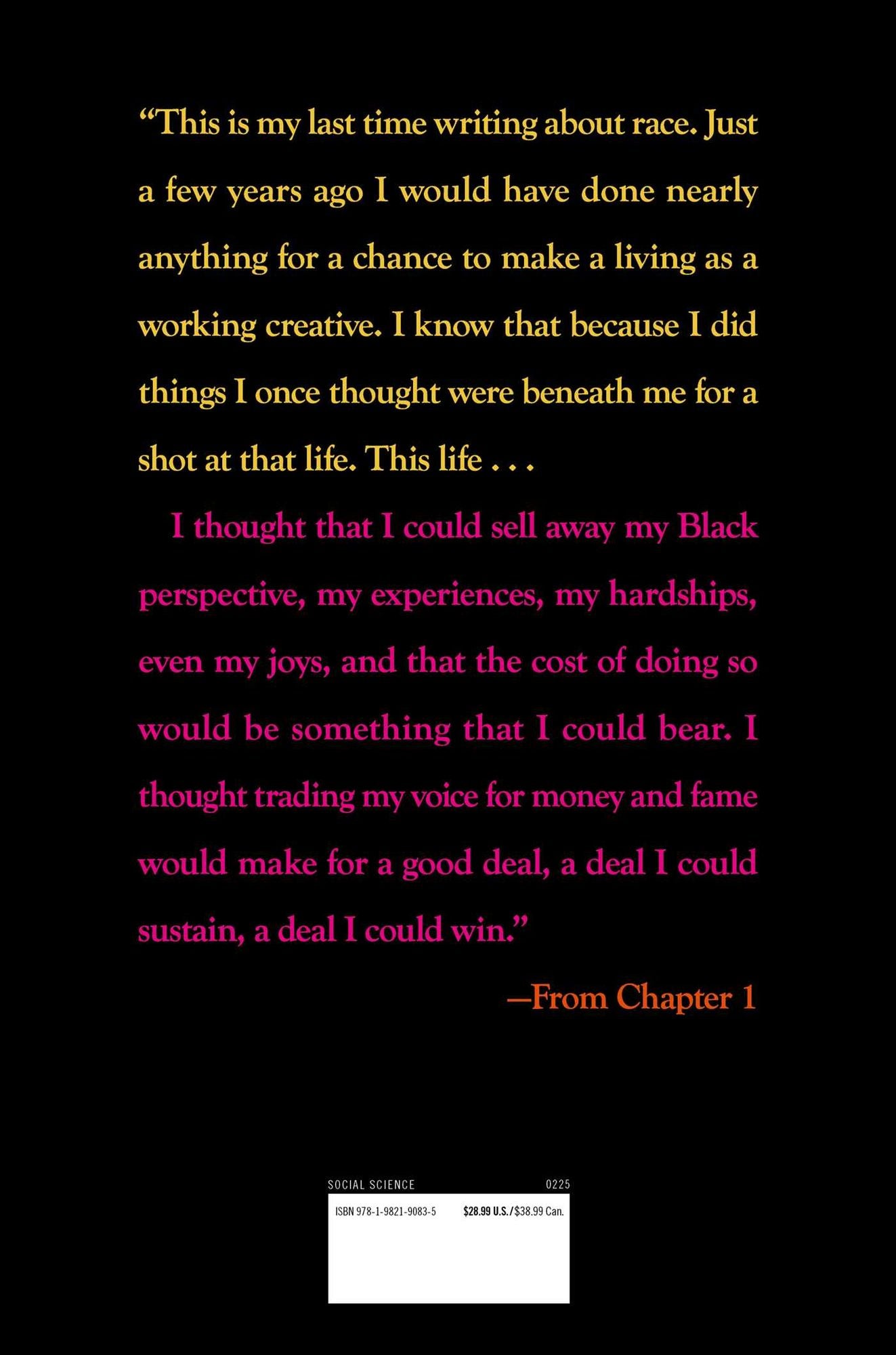 How to Sell Out: The (Hidden) Cost of Being a Black Writer