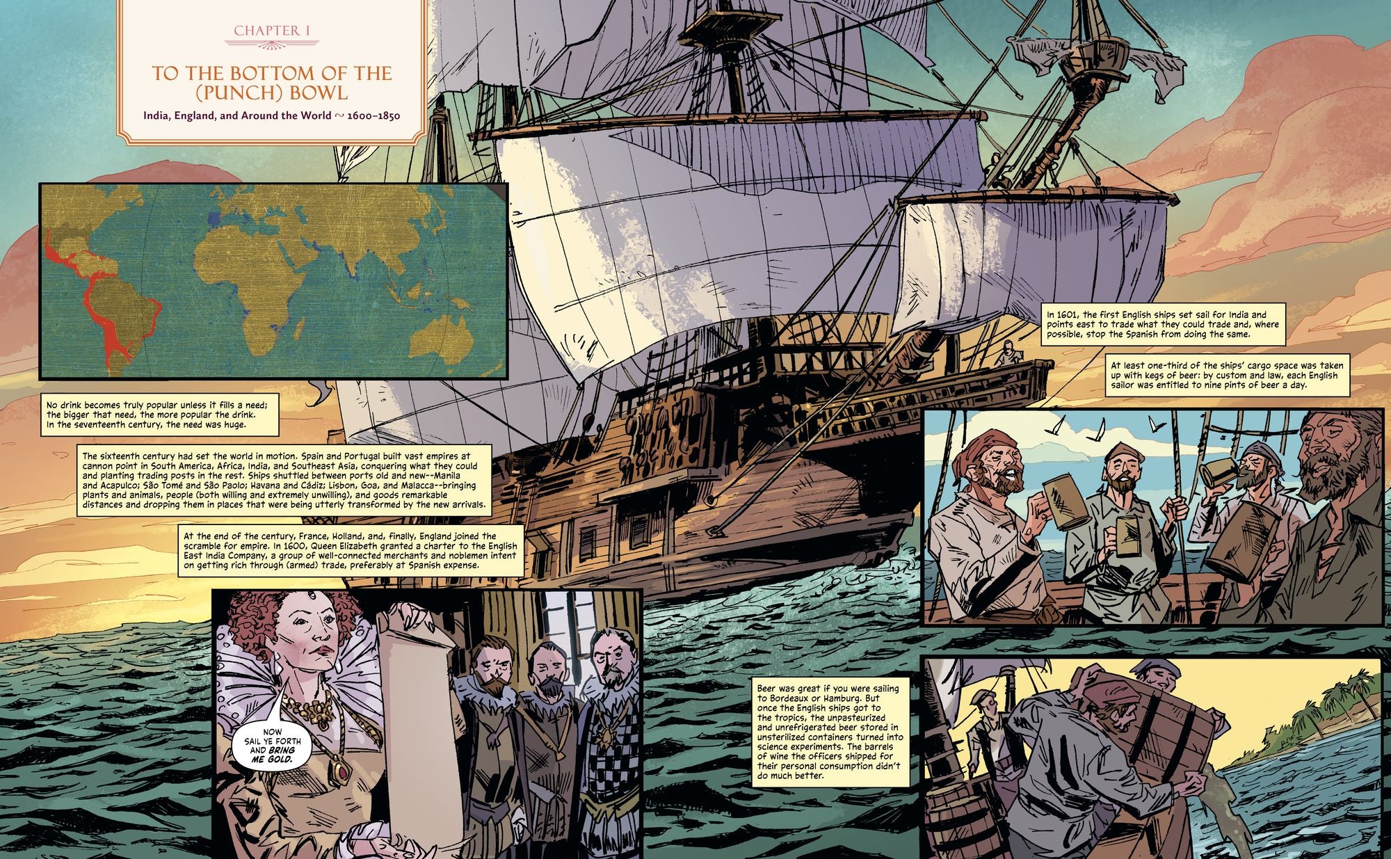 The Comic Book History of the Cocktail: Five Centuries of Mixing Drinks and Carrying On