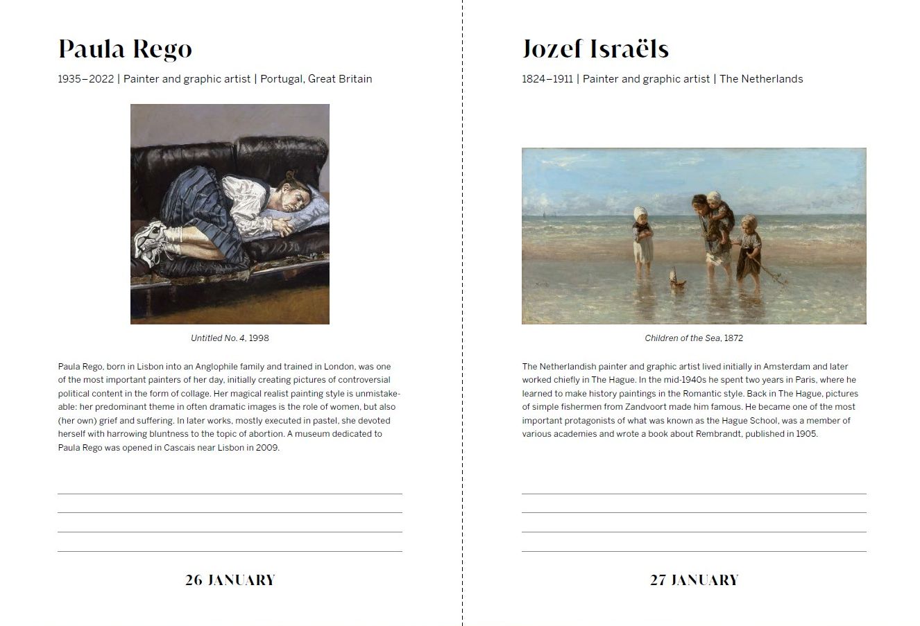 An Artist A Day: A Daily Diary of Artists' Birthdays