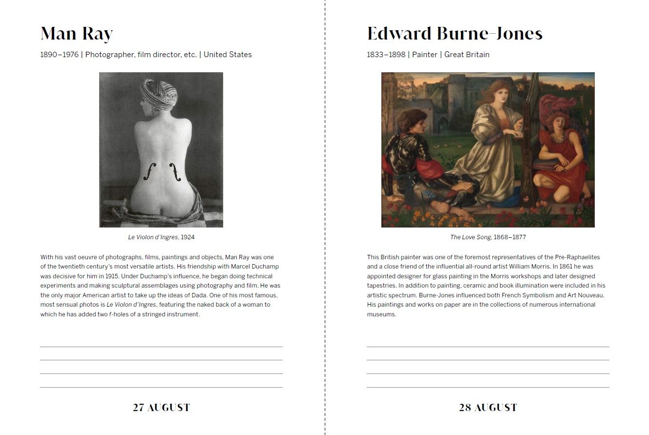 An Artist A Day: A Daily Diary of Artists' Birthdays