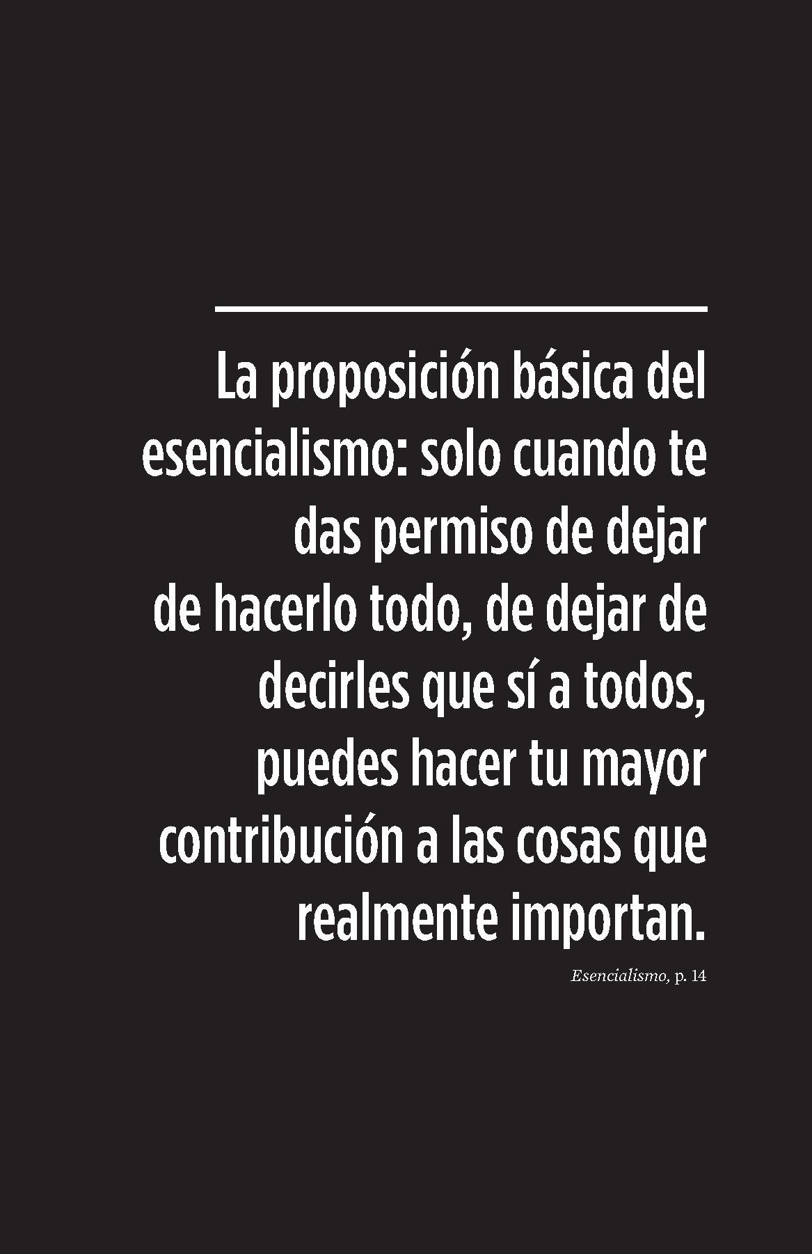 Esencialismo. El planner / The Essentialism Planner