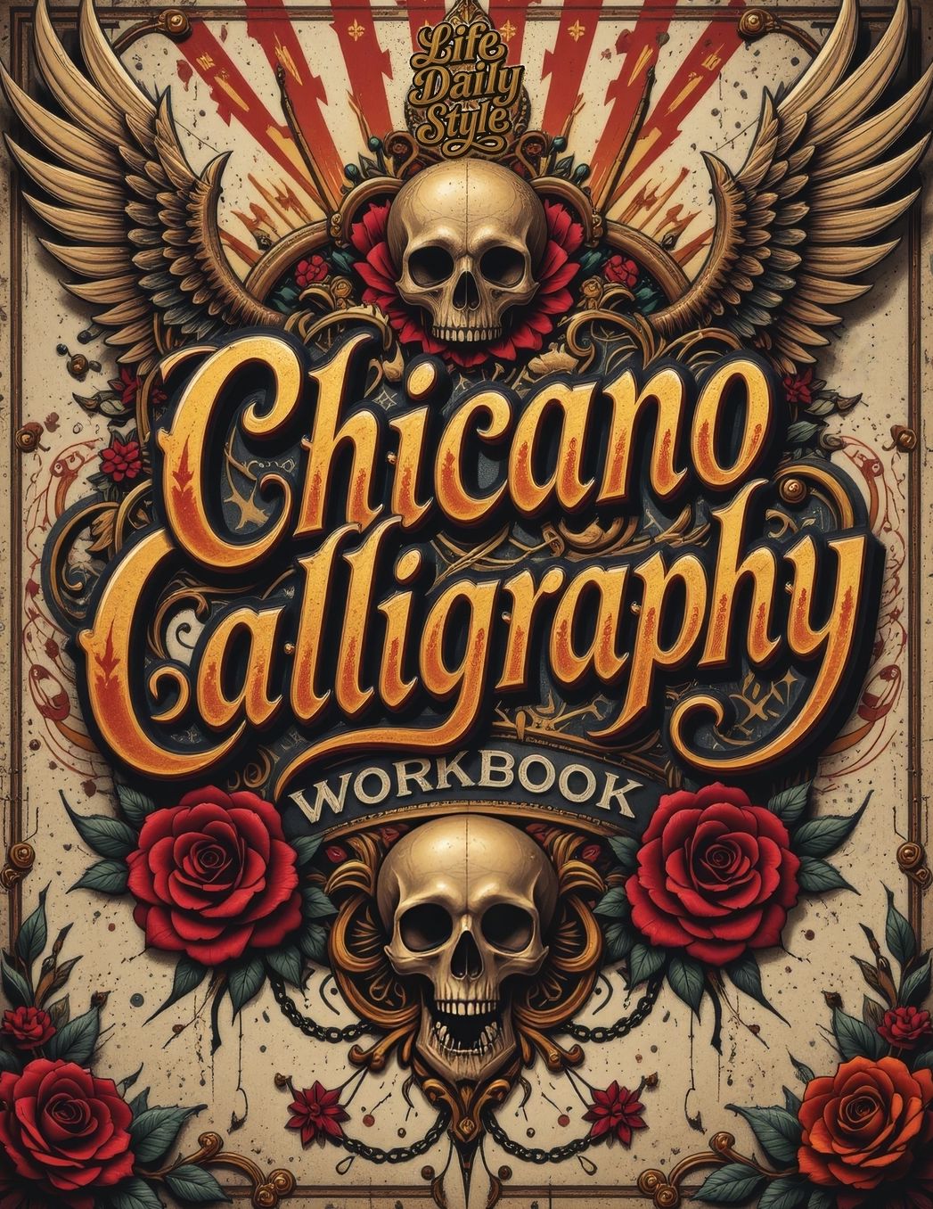 Chicano Calligraphy Workbook: A Street Art Lettering Guide in Mexican Urban Script - Step-by-Step Practice for Beginners and Fans of Latino Style Typography. A Creative Gift for Adults, Teens, Him, Her, Mom, or Dad.