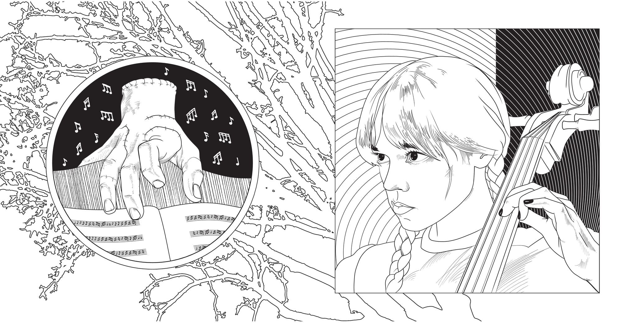 Miércoles Addams. Libro oficial para colorear / Wednesday: Official Coloring Book
