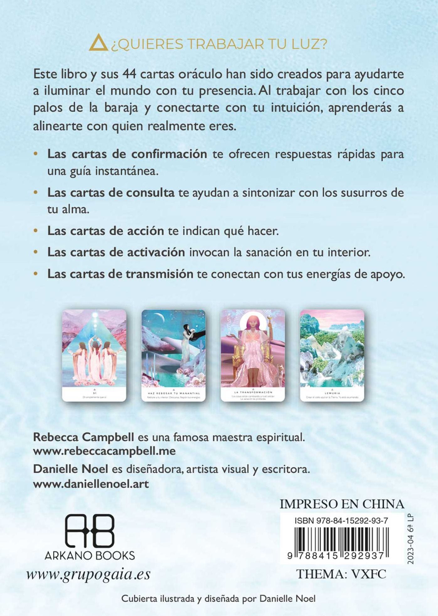 Trabaja tu luz: Libro y cartas or culo