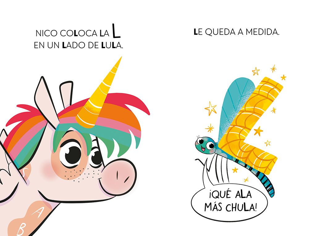 Una libélula sin volar y un invento genial. Aprender a leer con MAYÚSCULAS (a partir de 5 años) / A Flightless Dragonfly and a Brilliant Invention