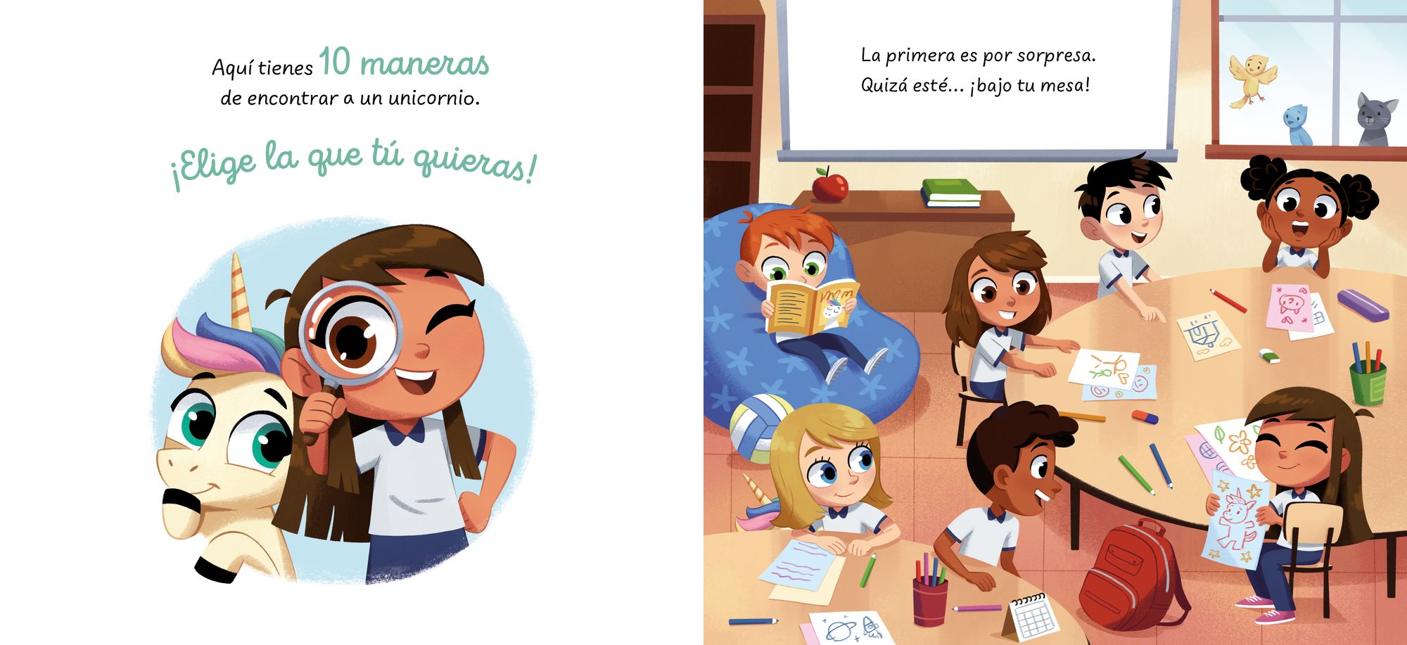 10 maneras de encontrar a un unicornio / 10 Ways to Find a Unicorn: A Search and Find Story