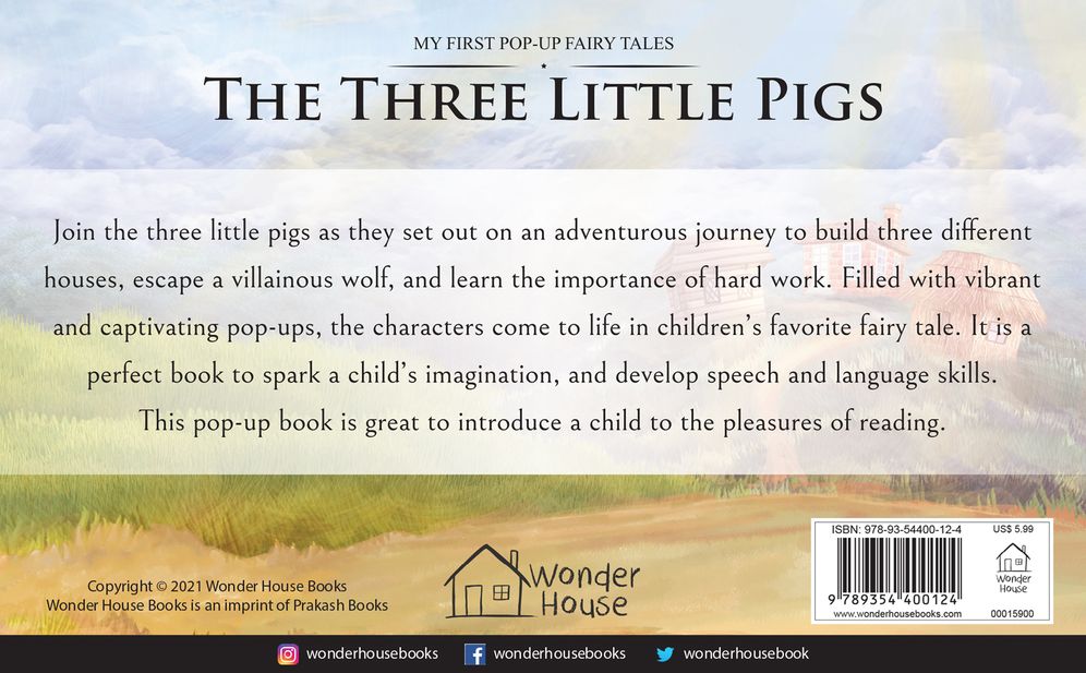 My First Pop-Up Fairy Tales - Three Little Pigs : Pop up Books for children