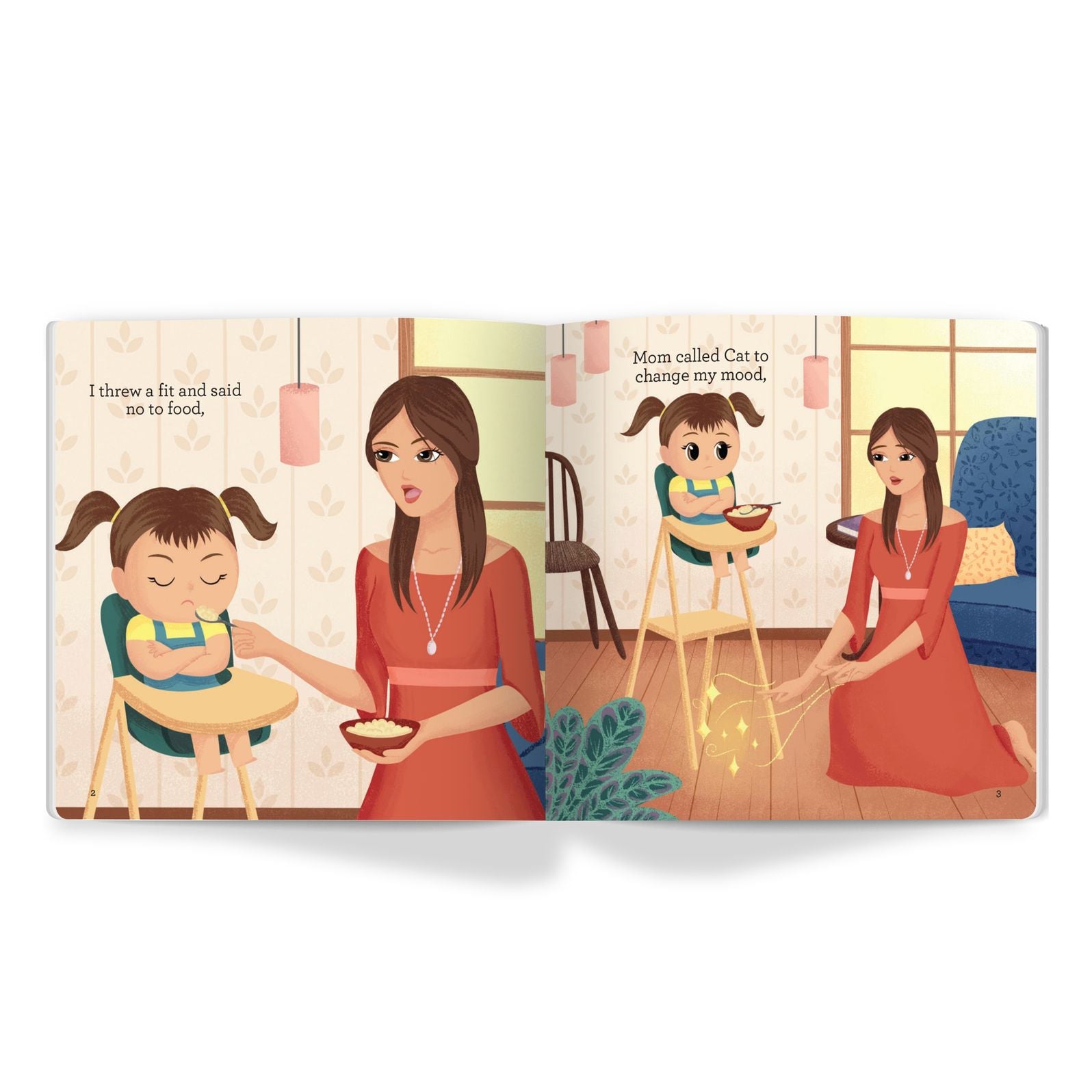 The Cat Who Came to Lunch: Short Story Toddler Book for Daily Routine Mealtime Baby Board Book Birthday Gift for Kids, Infants, and Newborns (Ages 0-4)