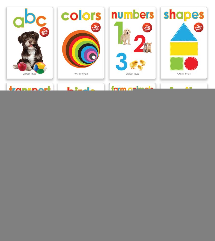 Early Learning Library - Box Set of 10 Books : Big Board Books Series (Large Font)