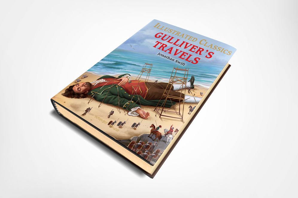 Gulliver Travels : Illustrated Abridged Children Classics English Novel with Review Questions (Hardback)