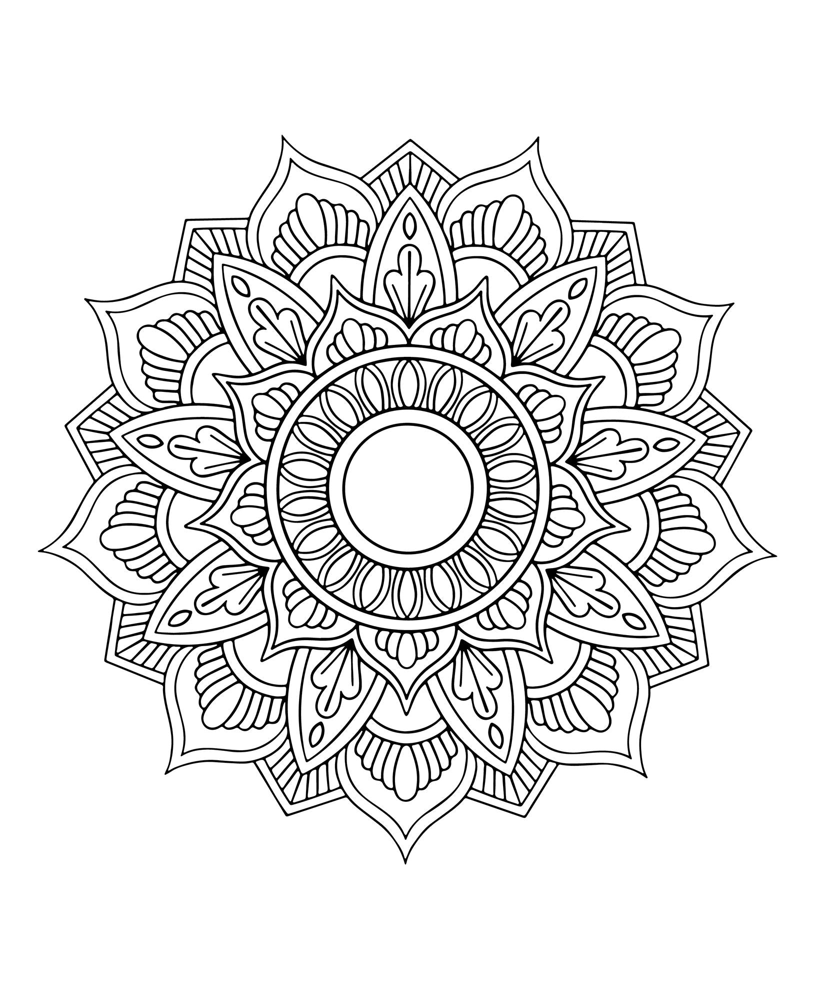 Mandala Glitter Coloring Book