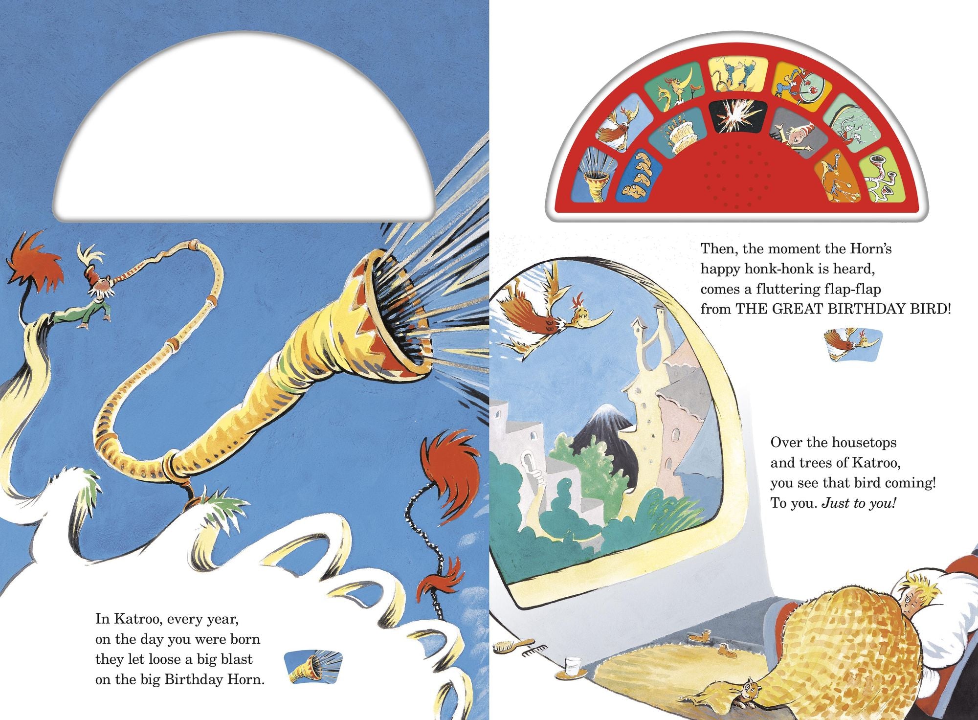 Dr. Seuss's Happy Birthday to You! with 12 Silly Sounds: An Interactive Read and Listen Book