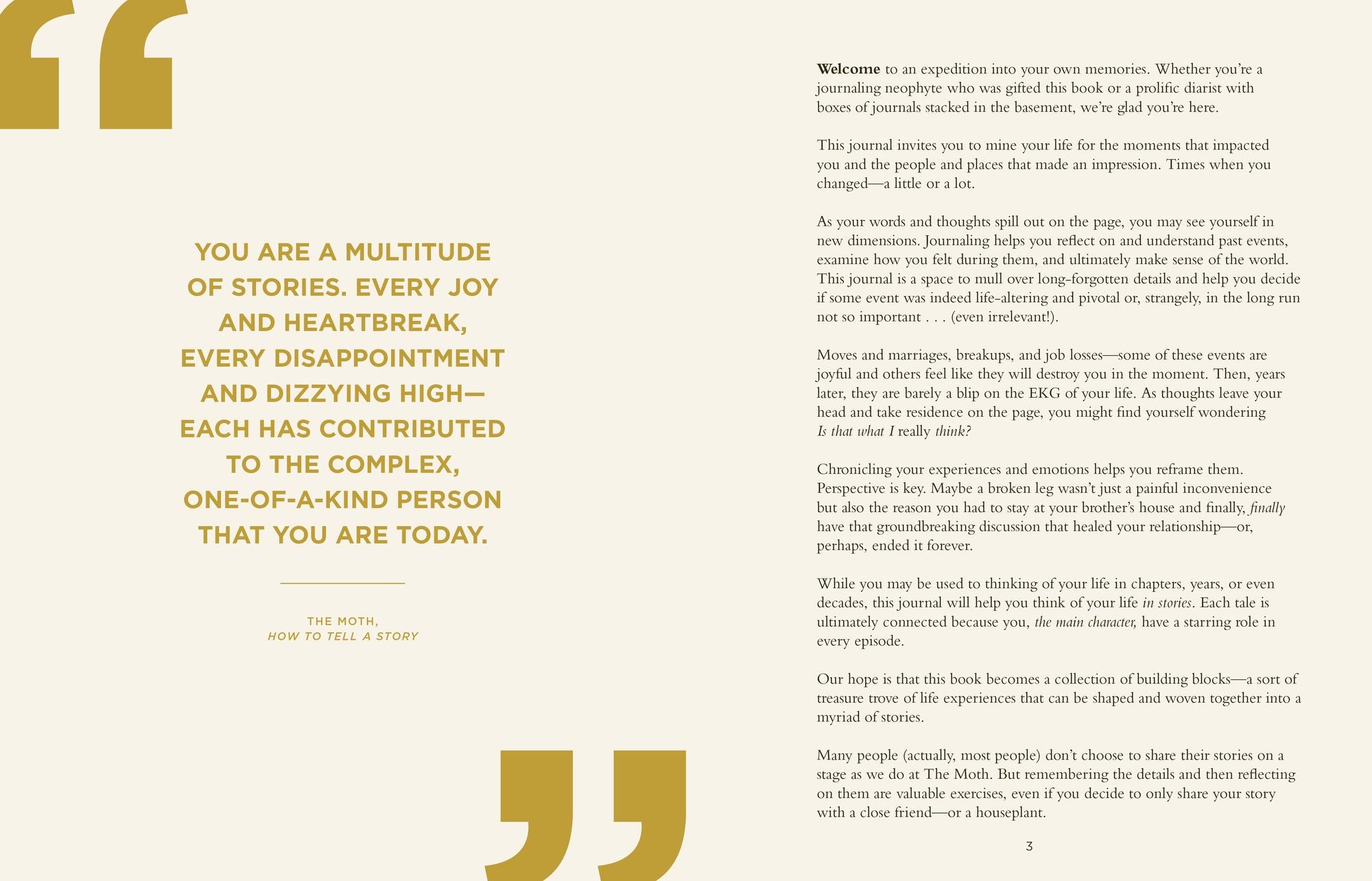 My Life in Stories: A Guided Journal from The Moth