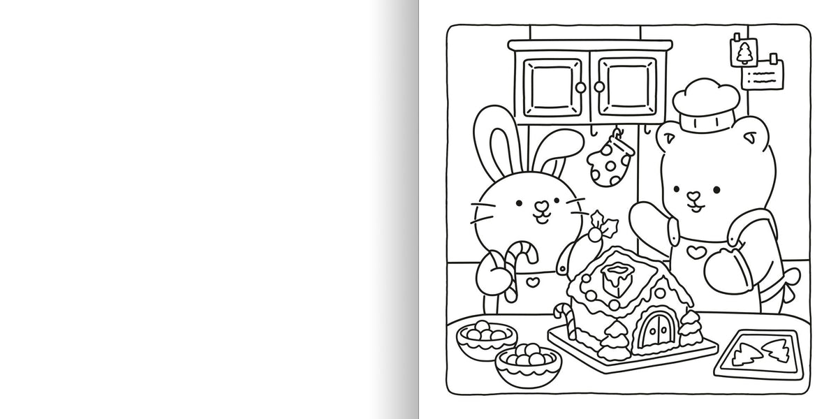 Fuzzy Hygge: Christmas Vibes Coloring Book: Christmas Vibes Coloring Book for Adults & Teens Featuring Cozy Festive Holiday