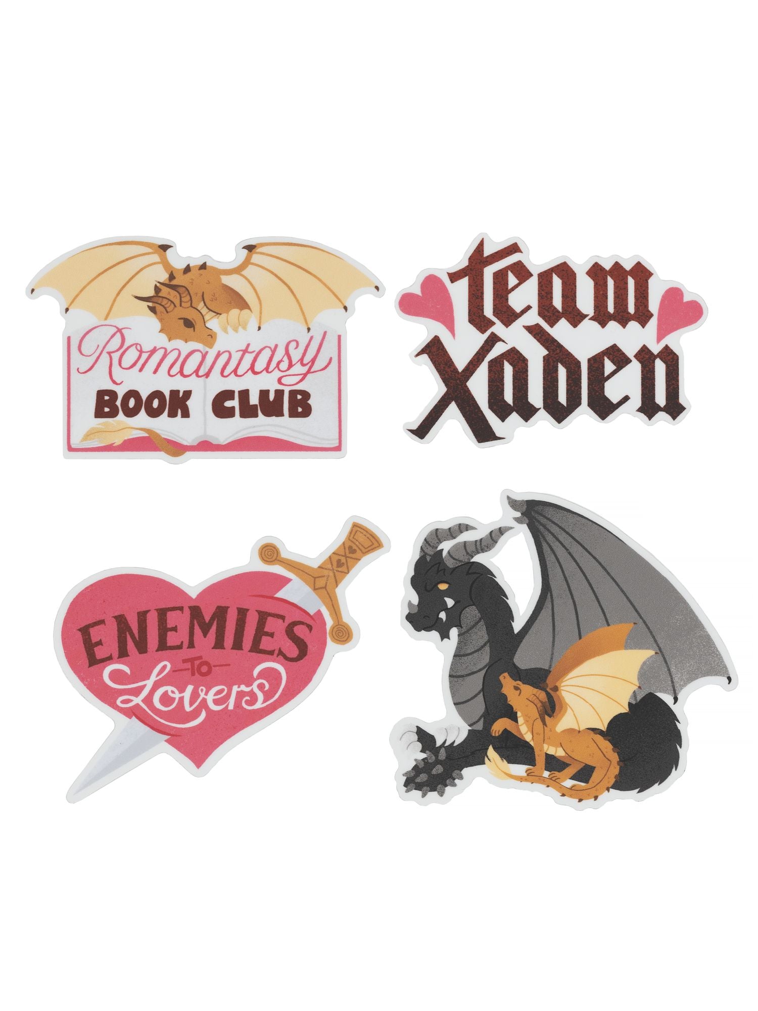 Fourth Wing: Romantasy Sticker Set of 4