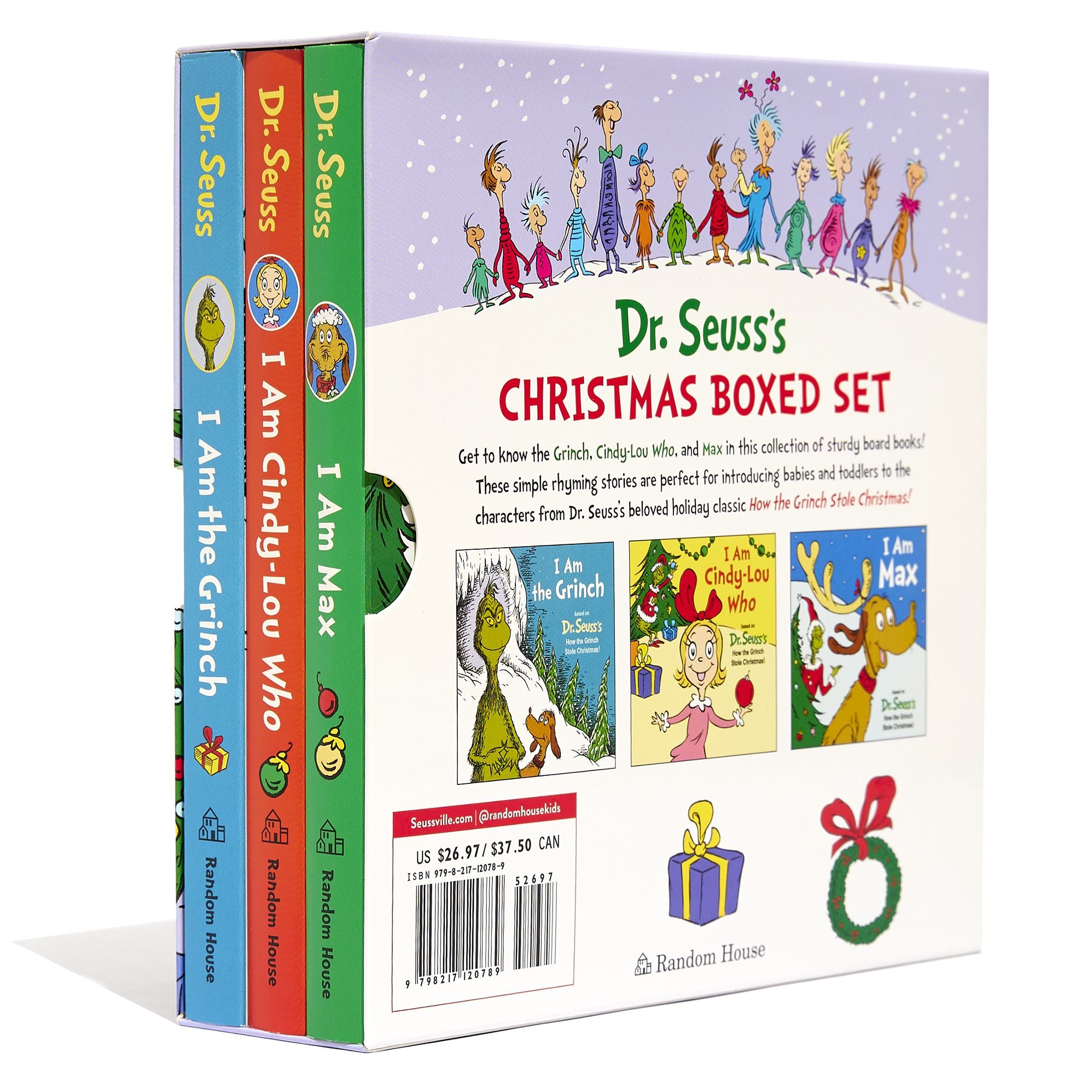 Dr. Seuss's Christmas 3-Book Boxed Set: I Am the Grinch, I Am Cindy-Lou Who; I Am Max: Based on How the Grinch Stole Christmas
