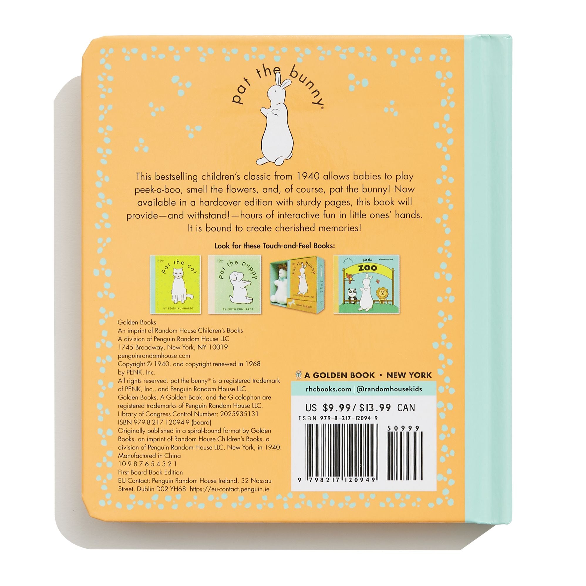 Pat the Bunny Board Book: The Interactive Classic for Babies and Toddlers with Sturdy Board Pages