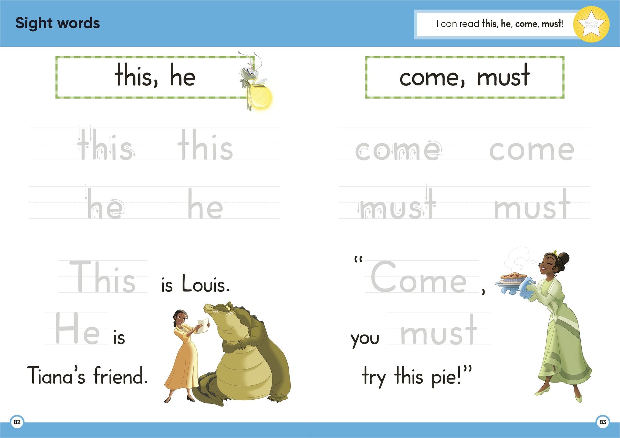 Disney Learning Sight Words (Ages 3-5): Preschool English Reading, Spelling, Writing Workbook for Kids, Curriculum-Based