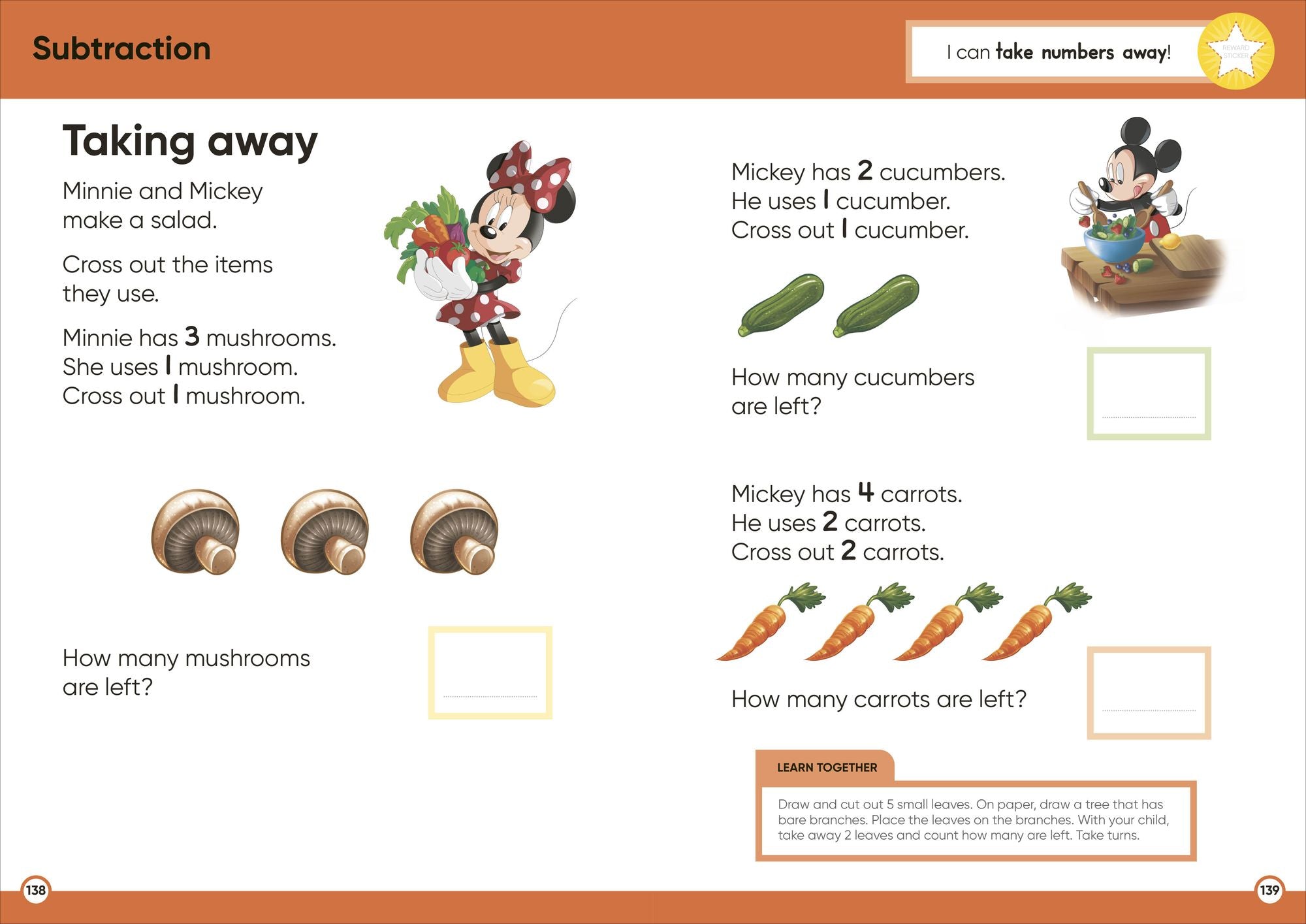Disney Learning Big Workbook Preschool: Math & English Workbook for Kids Aged 3-5, Curriculum-Based
