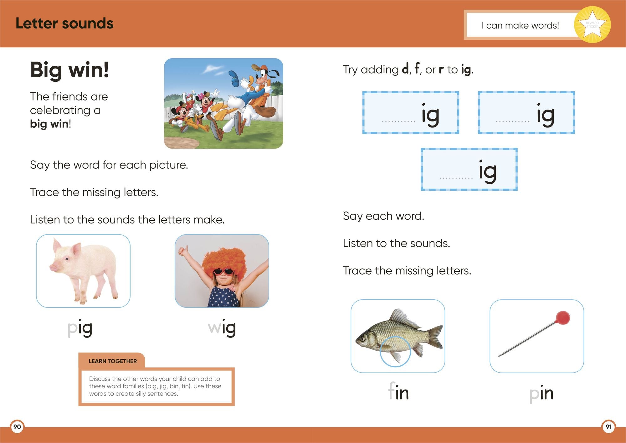 Disney Learning Big Workbook Preschool: Math & English Workbook for Kids Aged 3-5, Curriculum-Based