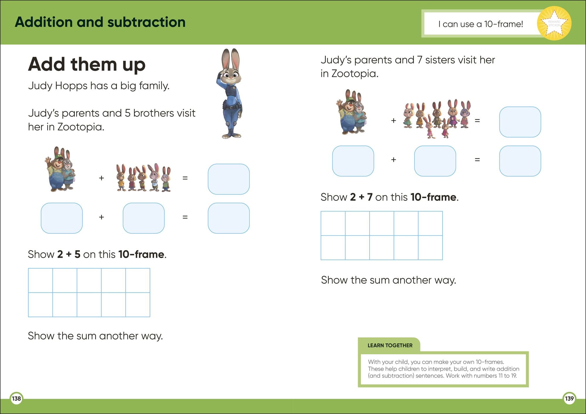 Disney Learning Big Workbook Grade 1: Math & English Workbook for Kids Aged 6-7, Curriculum-Based