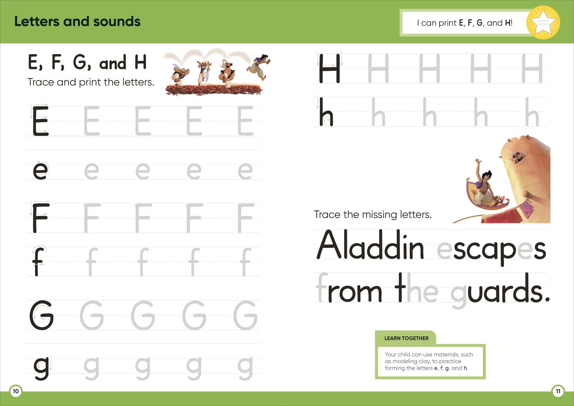 Disney Learning Big Workbook Grade 1: Math & English Workbook for Kids Aged 6-7, Curriculum-Based