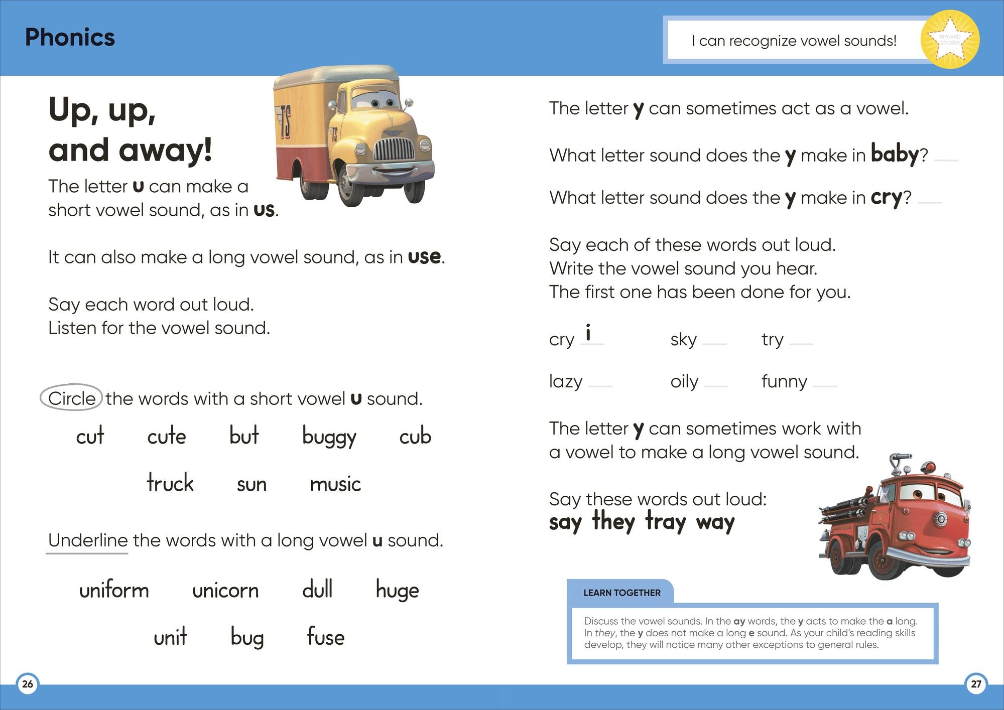 Disney Learning Big Workbook Grade 2: Math & English Workbook for Kids Aged 7-9, Curriculum-Based