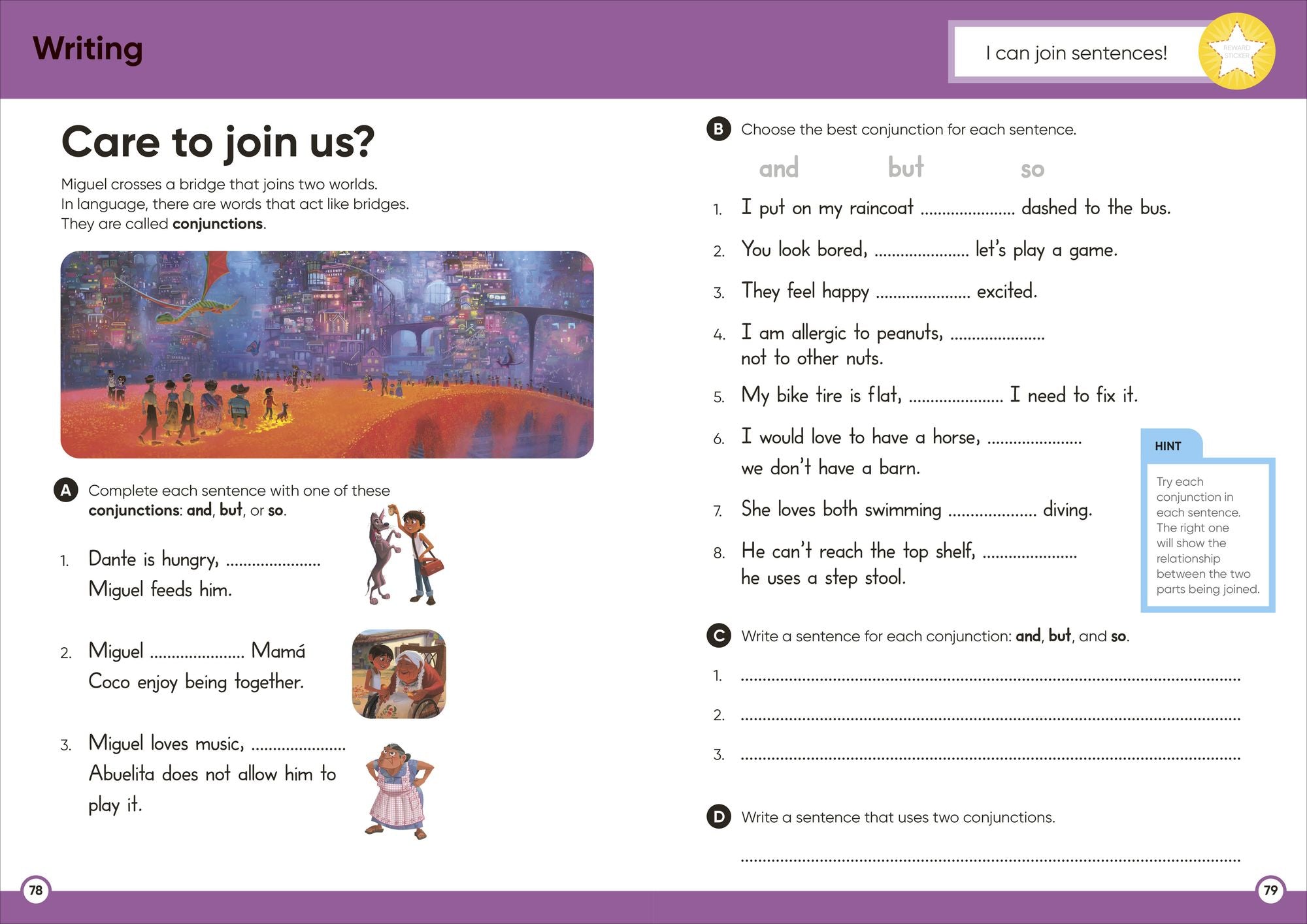 Disney Learning Big Workbook Grade 3: Math & English Workbook for Kids Aged 8-9, Curriculum-Based