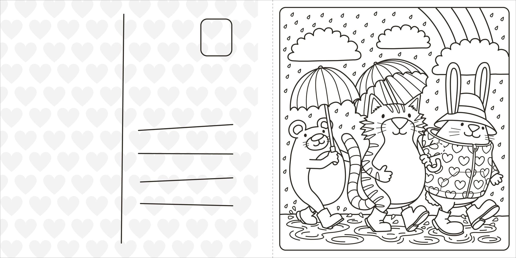 Super Cuties: A Cozy Coloring Book about Love: With Tear-Out Valentines to Share