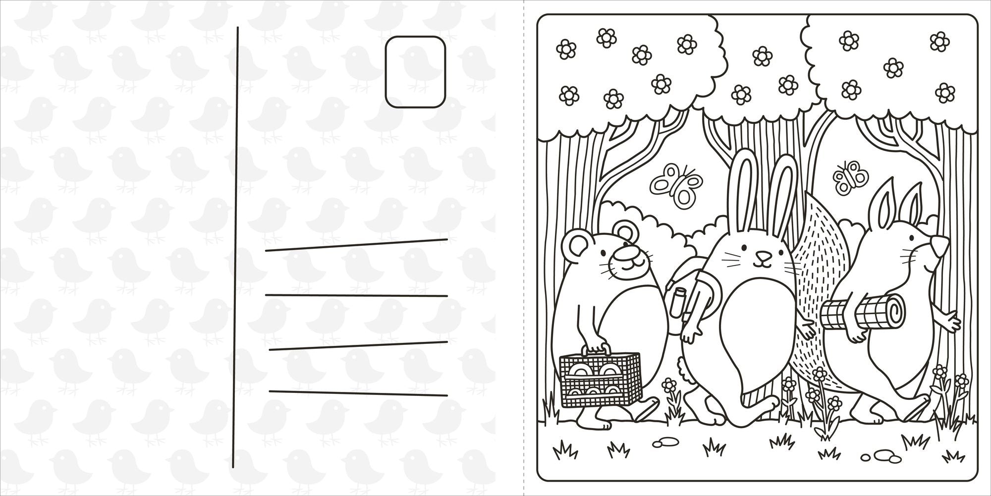 Super Cuties: A Cozy Springtime Coloring Book: With Tear-Out Pages to Share