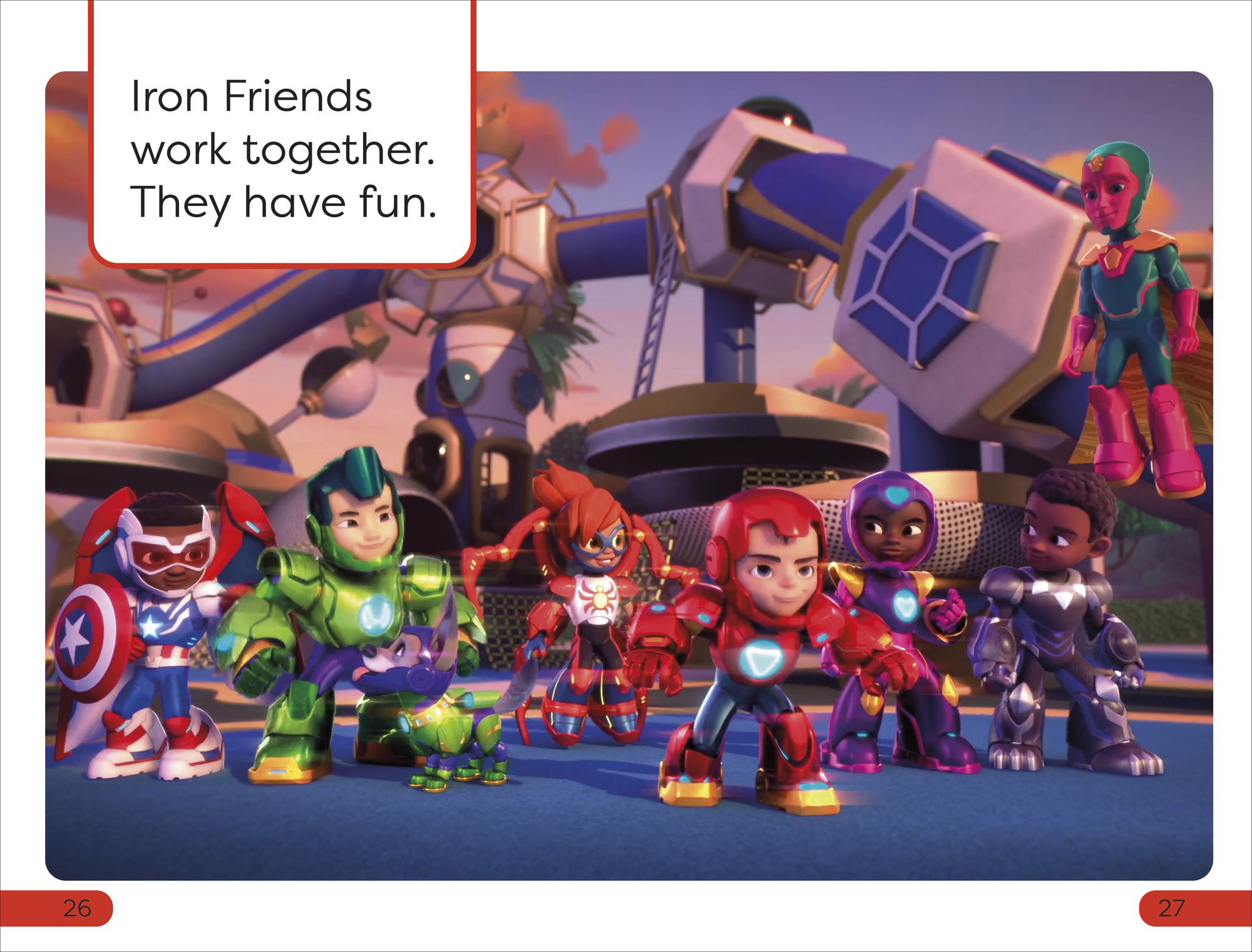 DK Super Reader Pre-Level Iron Man and His Awesome Friends Armor Up!