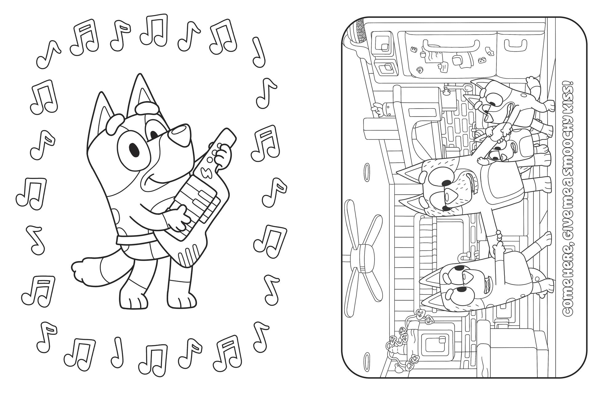 Bluey and Bingo's Very Romance Coloring Book