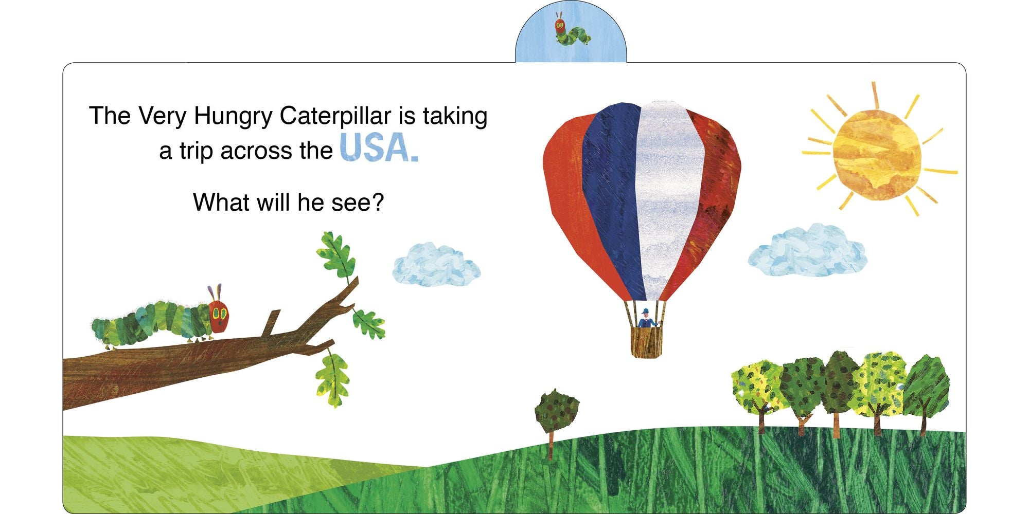 Across the USA with The Very Hungry Caterpillar: A Tabbed Board Book