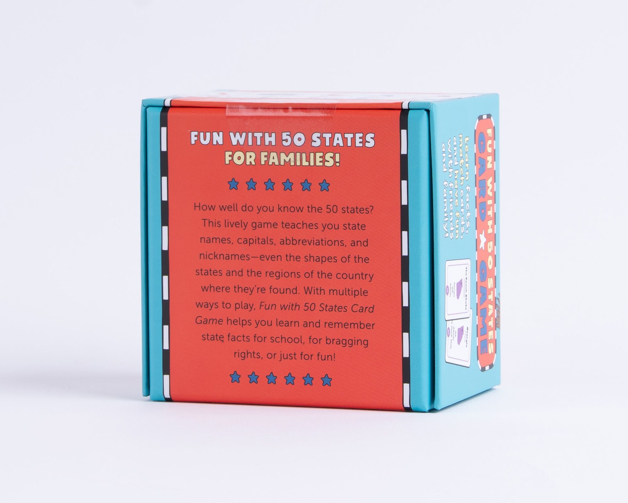 Fun with 50 States Card Game: Learn Capitals, Nicknames, and More about the United States!