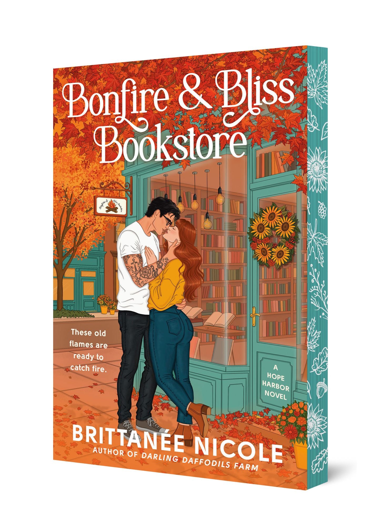 Bonfire and Bliss Bookstore (A Hope Harbor Novel): A Cozy Fall Romance
