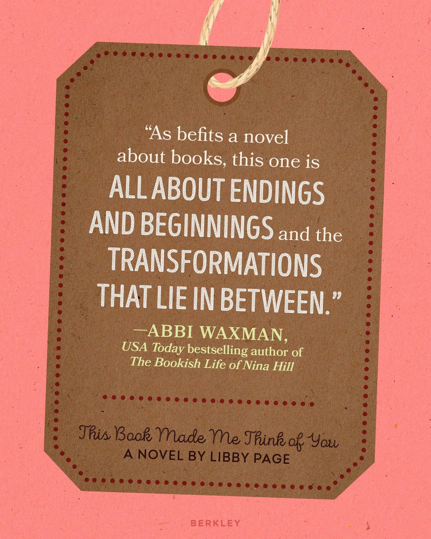 This Book Made Me Think of You