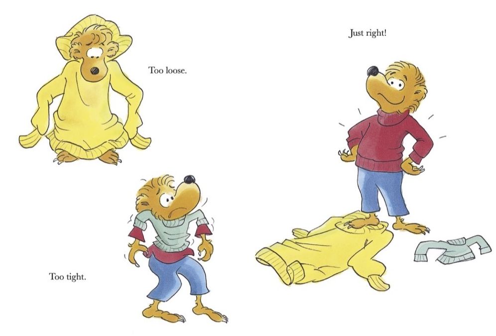 Too Loose, Too Tight, Just Right (Berenstain Bears)
