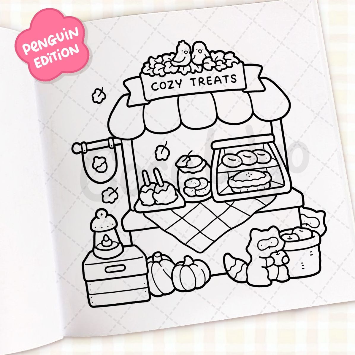 Cozy Season: Coloring Book for Adults and Kids