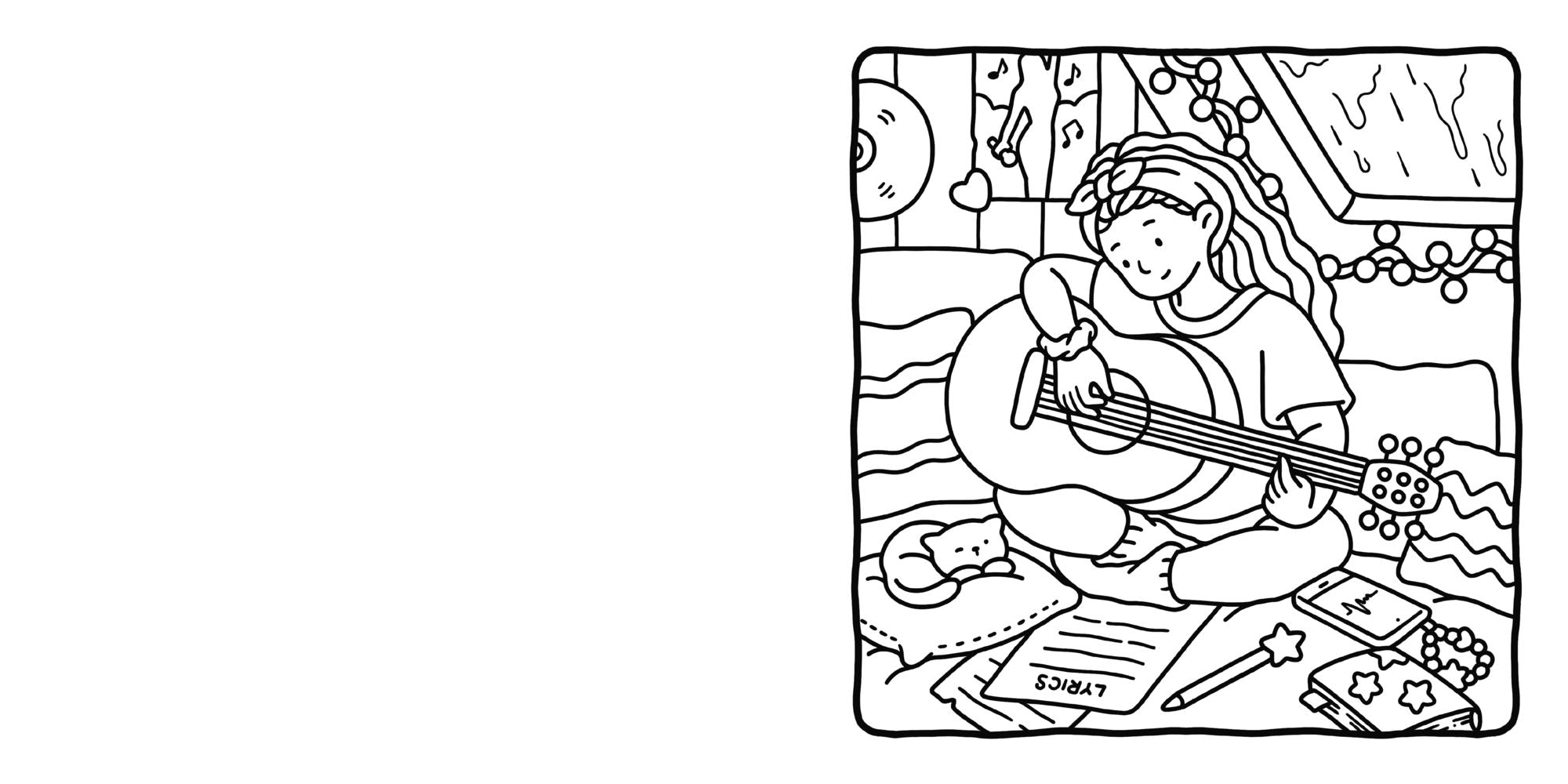 Girl Moments: Coloring Book for Adults and Kids